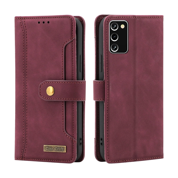 For Samsung Galaxy A03 Core Copper Buckle Leather Phone Case
