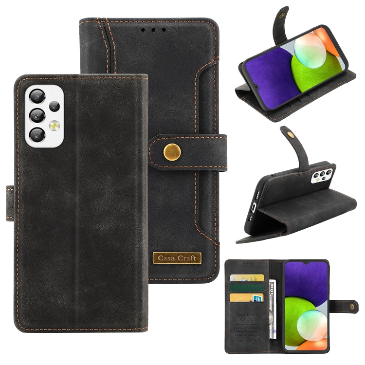For Samsung Galaxy A33 5G Copper Buckle Leather Phone Case