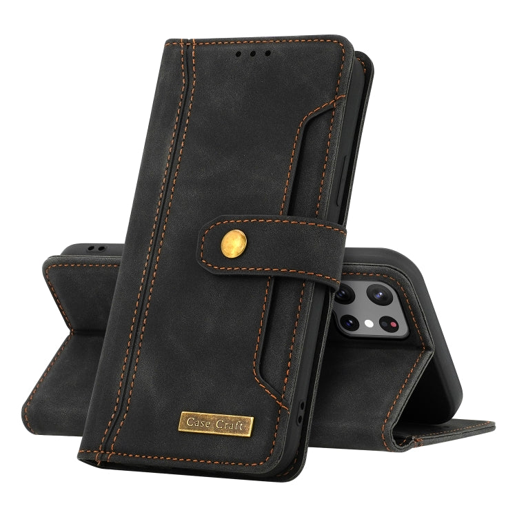 For Samsung Galaxy S22 Ultra 5G Copper Buckle Leather Phone Case