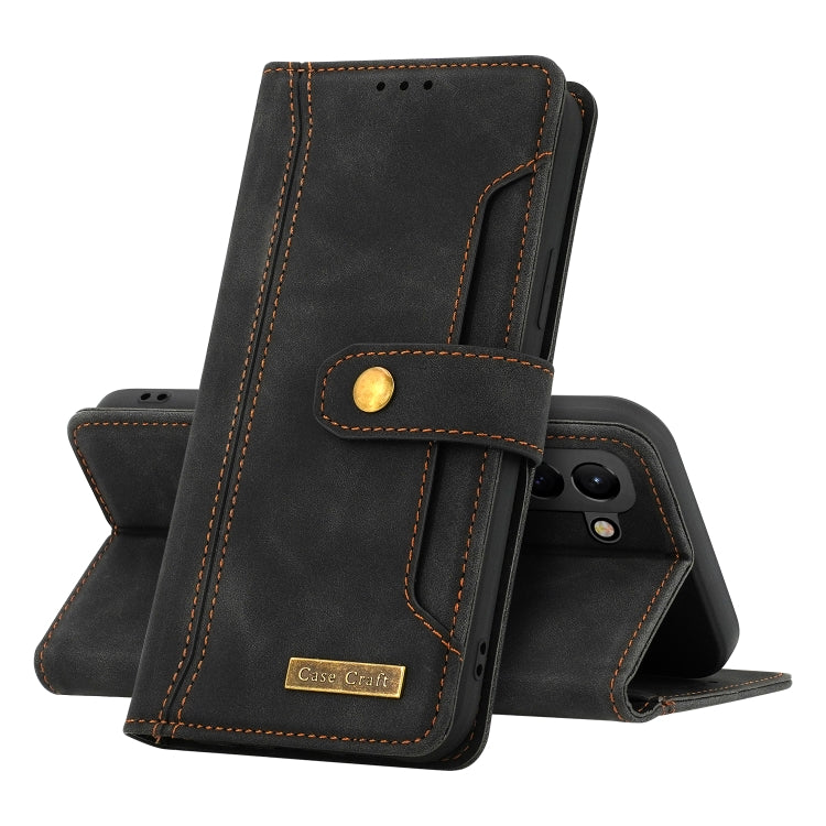 For Samsung Galaxy S22 5G Copper Buckle Leather Phone Case