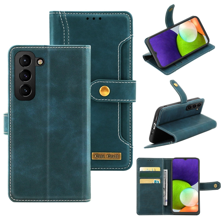 For Samsung Galaxy S22 5G Copper Buckle Leather Phone Case