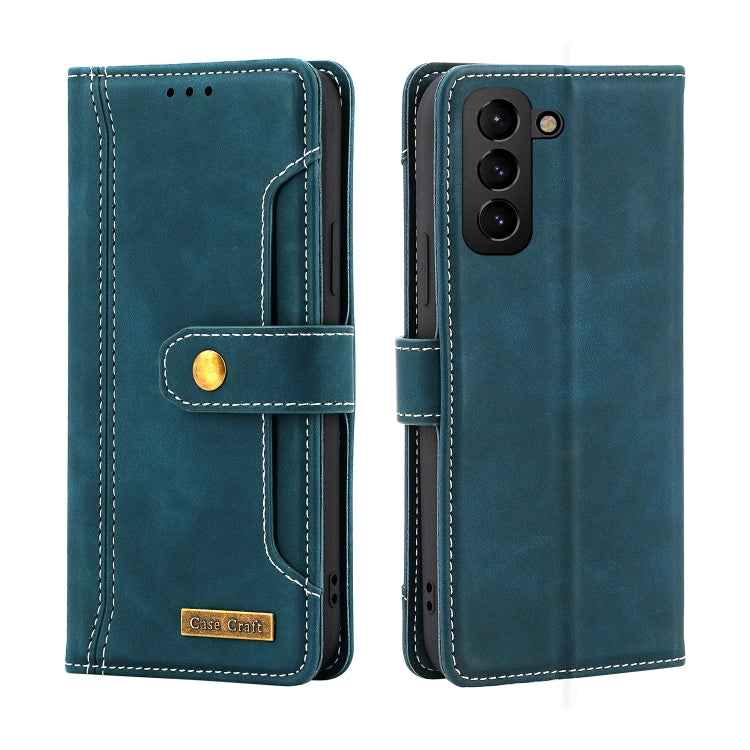 For Samsung Galaxy S22+ 5G Copper Buckle Leather Phone Case
