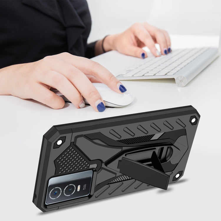 For vivo Y76 / Y76s Shockproof TPU + PC Phone Case