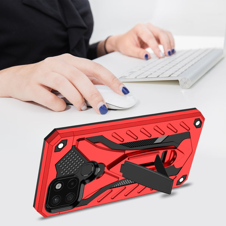 For Infinix Smart 6 Shockproof TPU + PC Phone Case(Red)
