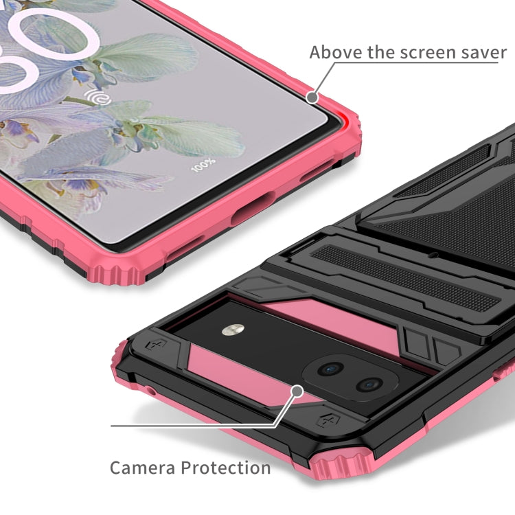 For Google Pixel 6a Armor Card PC + TPU Phone Case