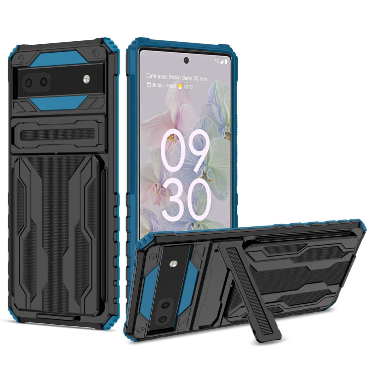 For Google Pixel 6a Armor Card PC + TPU Phone Case