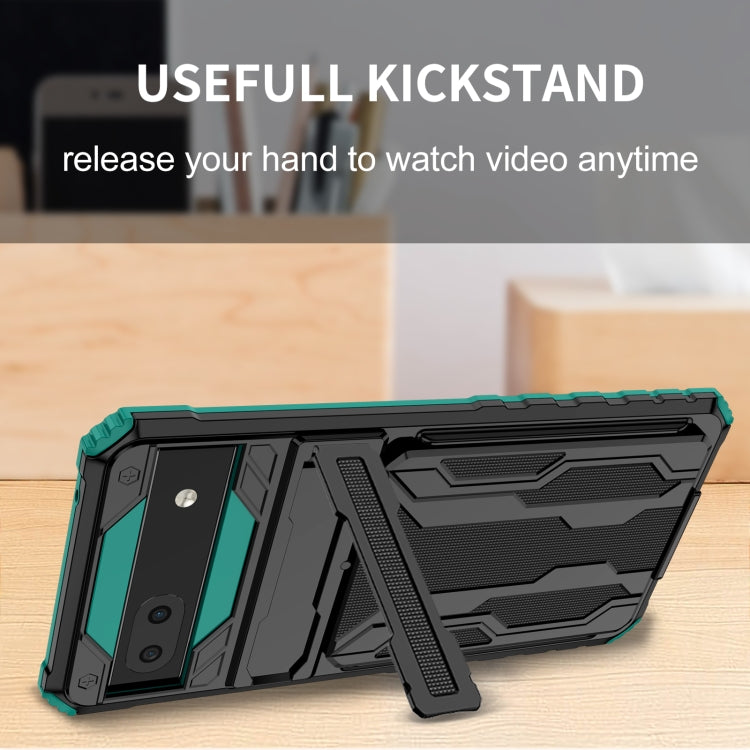 For Google Pixel 6a Armor Card PC + TPU Phone Case