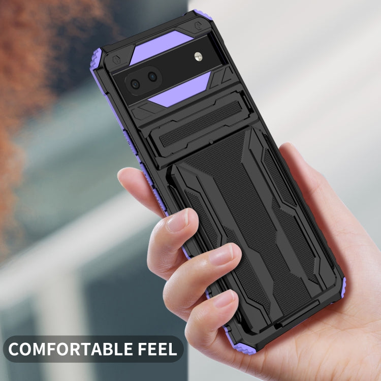 For Google Pixel 6a Armor Card PC + TPU Phone Case