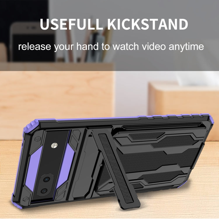 For Google Pixel 6a Armor Card PC + TPU Phone Case