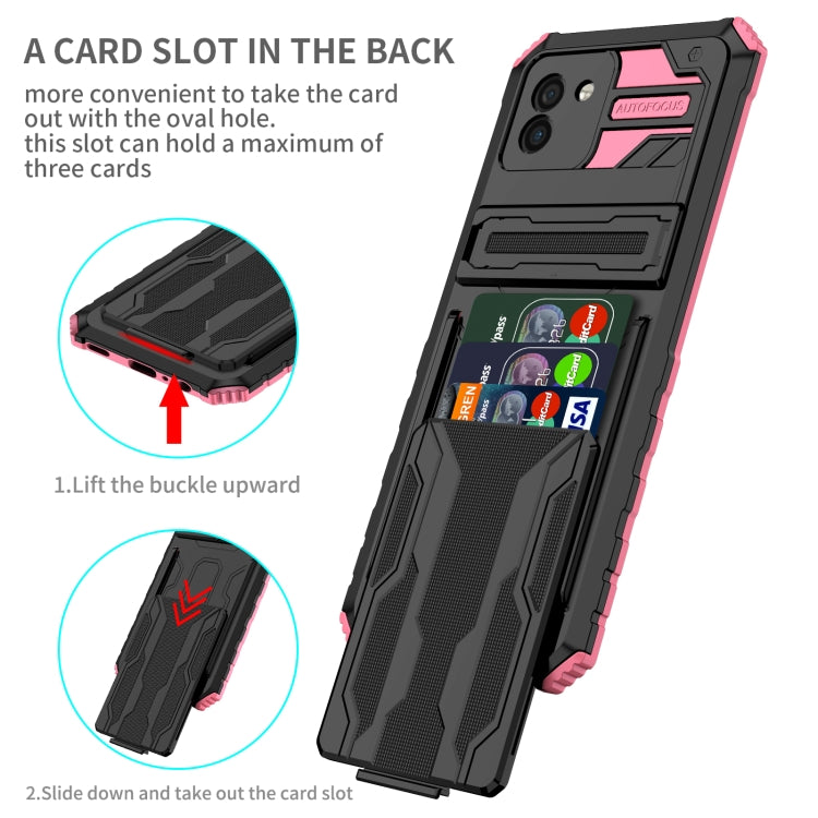 For Samsung Galaxy A03s 166mm Version Armor Card PC + TPU Phone Case