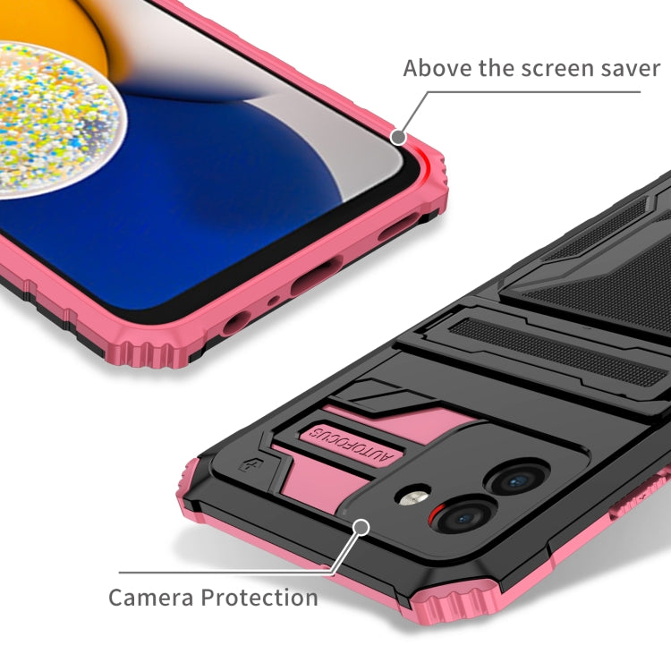 For Samsung Galaxy A03s 166mm Version Armor Card PC + TPU Phone Case