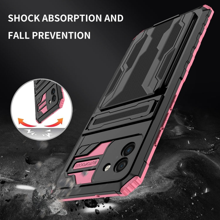 For Samsung Galaxy A03s 166mm Version Armor Card PC + TPU Phone Case