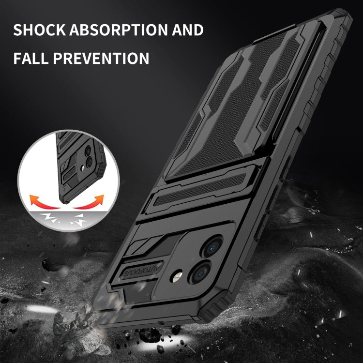 For Samsung Galaxy A03s 166mm Version Armor Card PC + TPU Phone Case