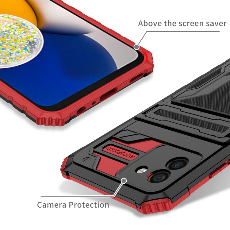 For Samsung Galaxy A03s 166mm Version Armor Card PC + TPU Phone Case