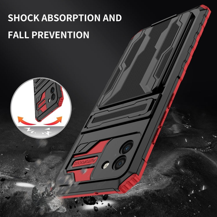 For Samsung Galaxy A03s 166mm Version Armor Card PC + TPU Phone Case