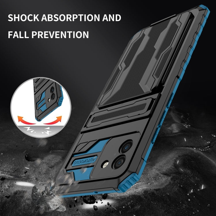For Samsung Galaxy A03s 166mm Version Armor Card PC + TPU Phone Case