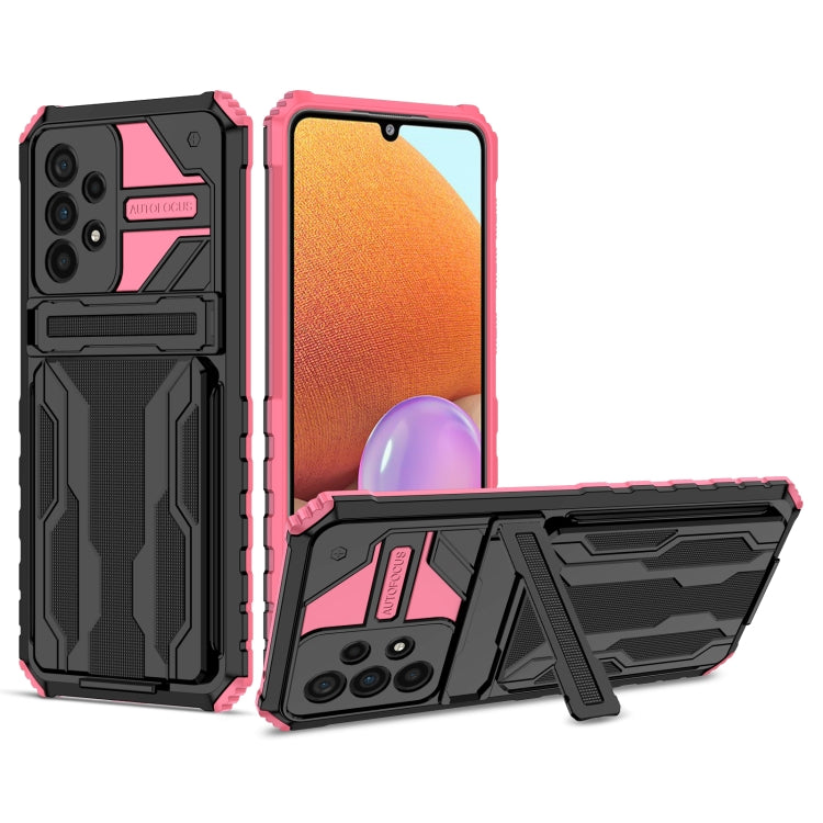 For Samsung Galaxy A33 5G Armor Card PC + TPU Phone Case