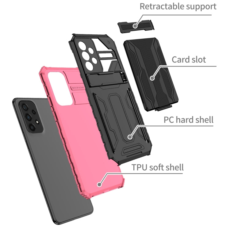 For Samsung Galaxy A33 5G Armor Card PC + TPU Phone Case