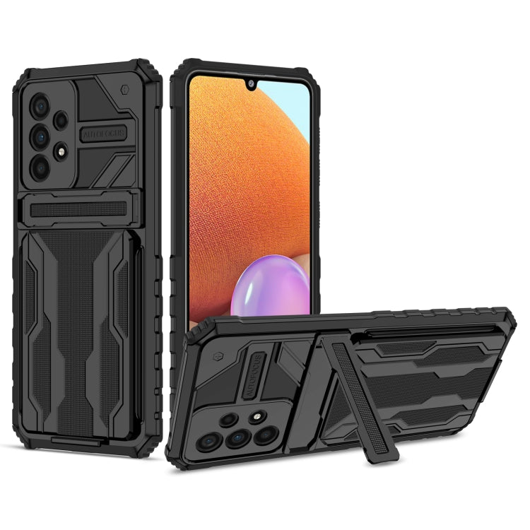 For Samsung Galaxy A33 5G Armor Card PC + TPU Phone Case