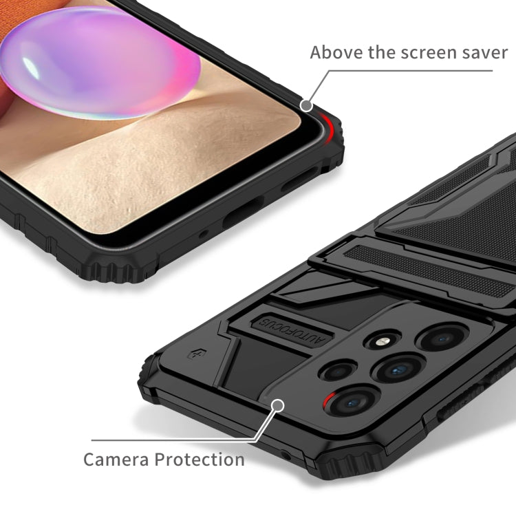 For Samsung Galaxy A33 5G Armor Card PC + TPU Phone Case