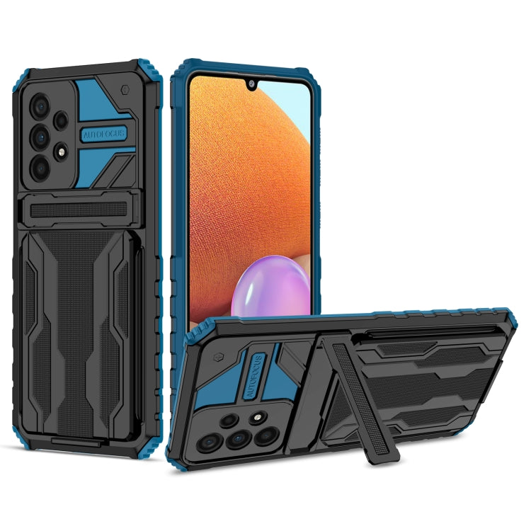 For Samsung Galaxy A33 5G Armor Card PC + TPU Phone Case