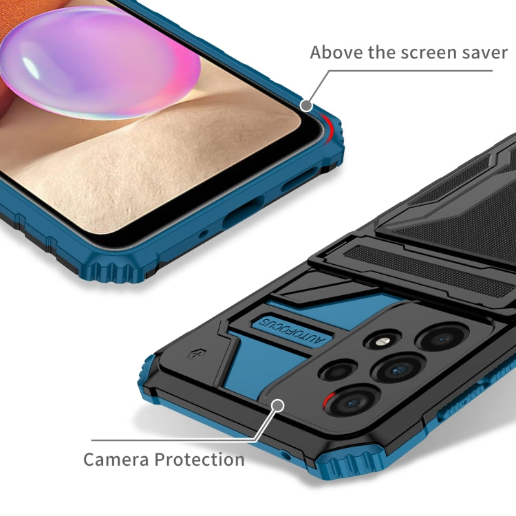 For Samsung Galaxy A33 5G Armor Card PC + TPU Phone Case