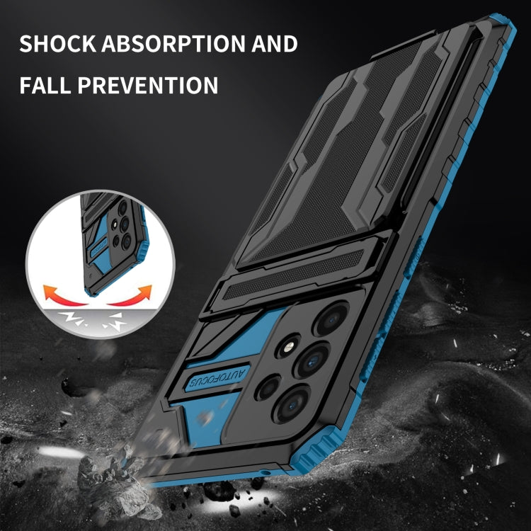 For Samsung Galaxy A33 5G Armor Card PC + TPU Phone Case