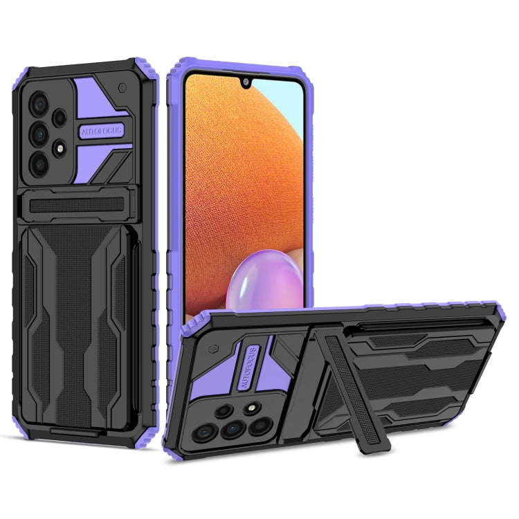 For Samsung Galaxy A33 5G Armor Card PC + TPU Phone Case