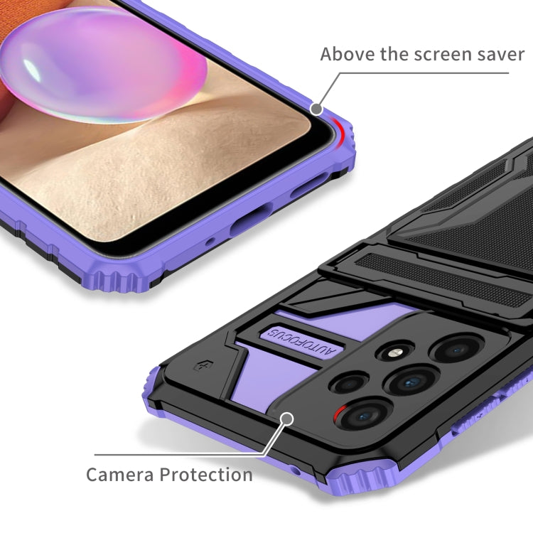 For Samsung Galaxy A33 5G Armor Card PC + TPU Phone Case