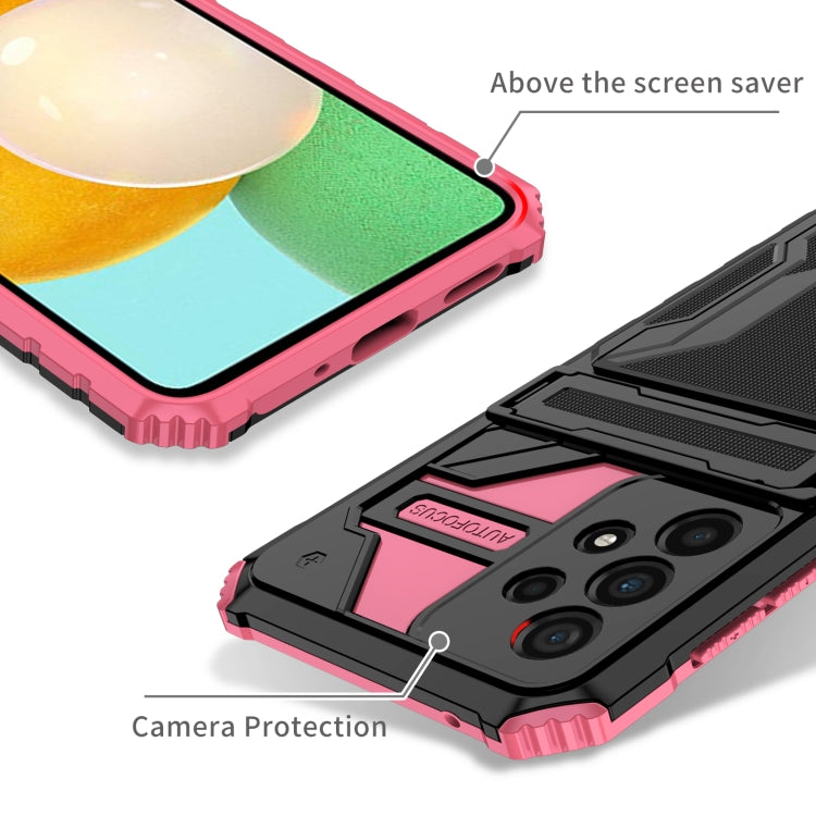 For Samsung Galaxy A53 5G Armor Card PC + TPU Phone Case