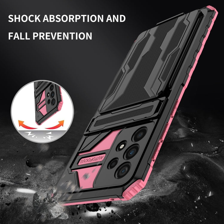 For Samsung Galaxy A53 5G Armor Card PC + TPU Phone Case