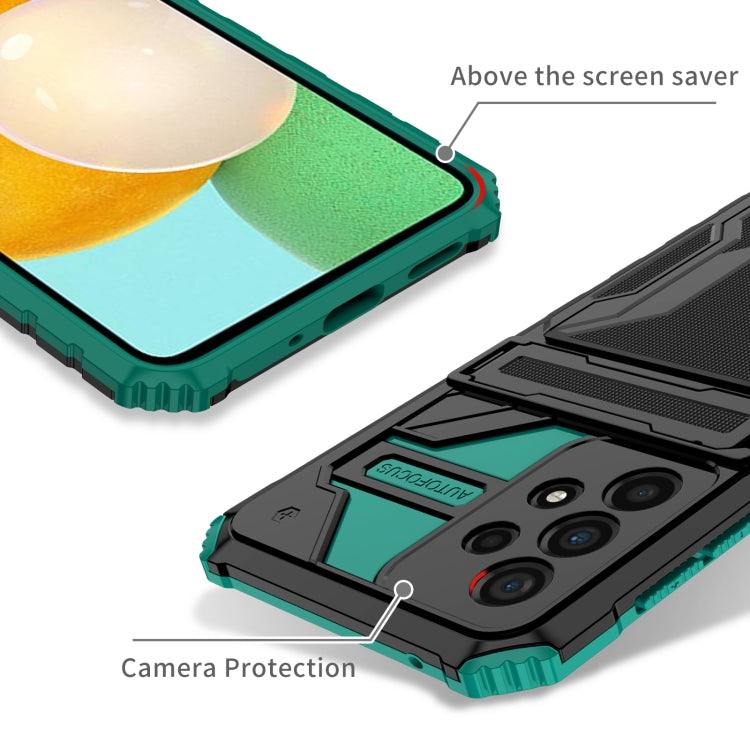 For Samsung Galaxy A53 5G Armor Card PC + TPU Phone Case