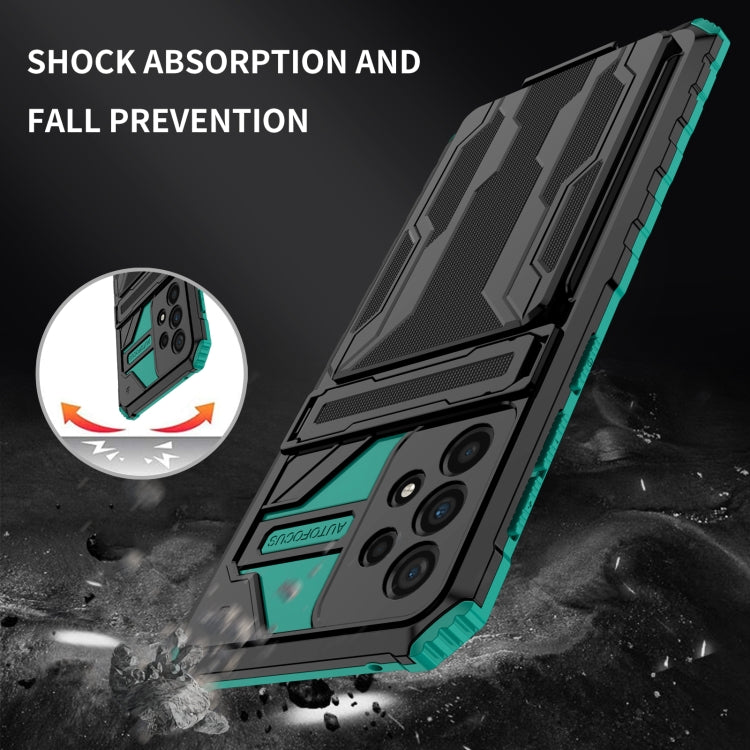 For Samsung Galaxy A53 5G Armor Card PC + TPU Phone Case