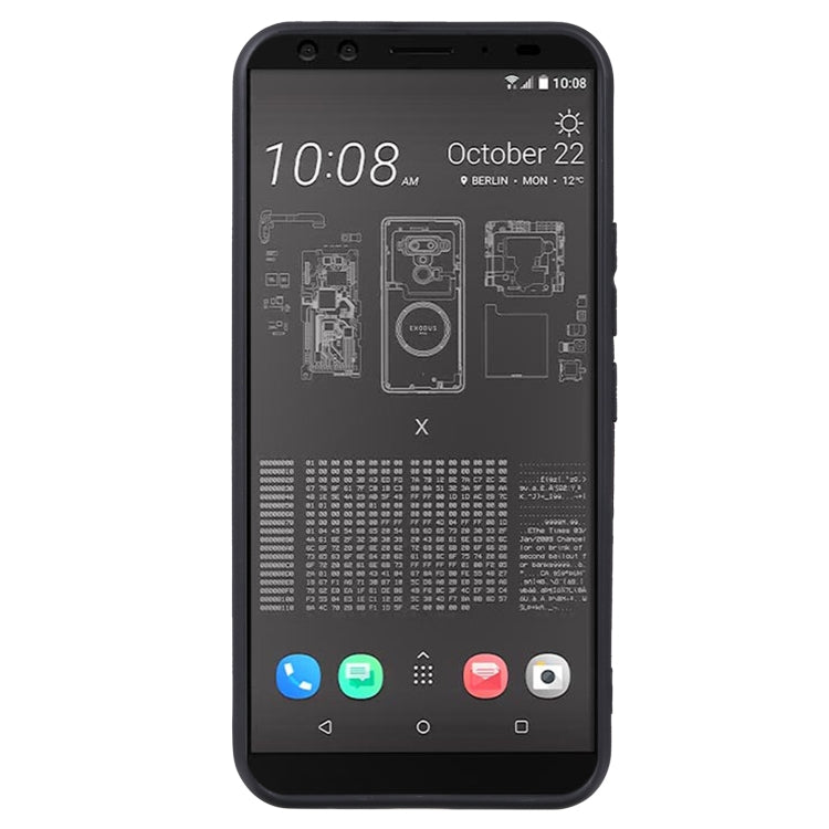 TPU Phone Case For HTC EXODUS 1 - Binance Edition(Black)