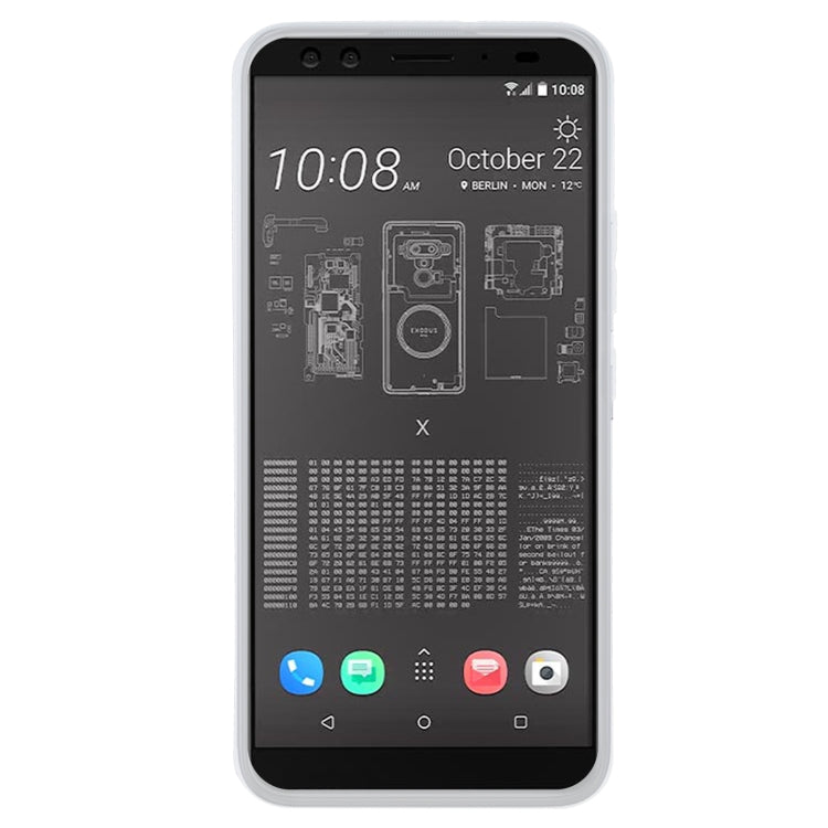TPU Phone Case For HTC EXODUS 1 - Binance Edition(Transparent White)
