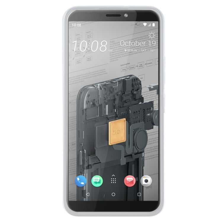 TPU Phone Case For HTC EXODUS 1s(Transparent White)