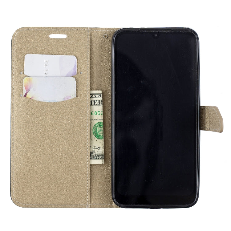 For Xiaomi Redmi 7 Matching Color Frosted Texture Horizontal Flip PU Leather Case with Holder & Card Slots & Lanyard