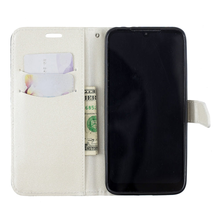 For Xiaomi Redmi Note7 Matching Color Frosted Texture Horizontal Flip PU Leather Case with Holder & Card Slots & Lanyard