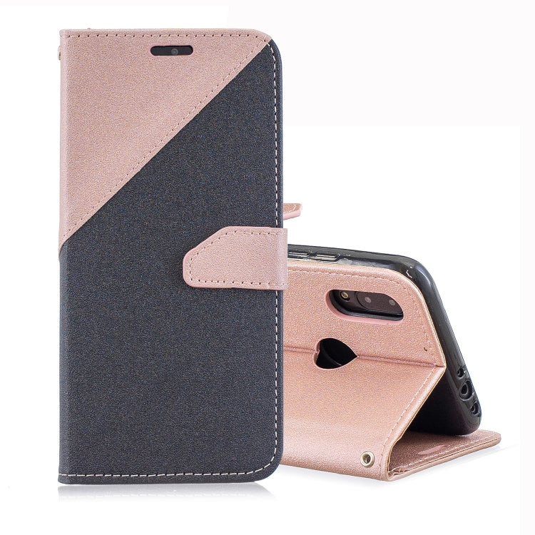 For Xiaomi Redmi Note7 Matching Color Frosted Texture Horizontal Flip PU Leather Case with Holder & Card Slots & Lanyard