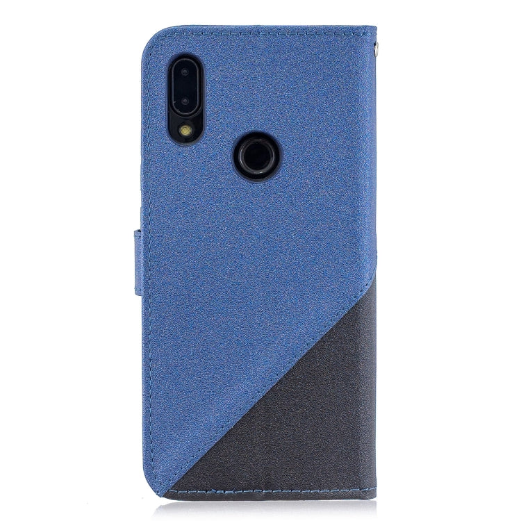 For Xiaomi Redmi Note7 Matching Color Frosted Texture Horizontal Flip PU Leather Case with Holder & Card Slots & Lanyard