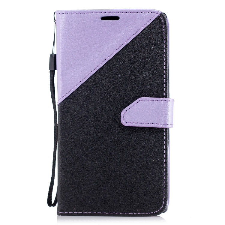 For Sony Xperia L2 Matching Color Frosted Texture Horizontal Flip PU Leather Case with Holder & Card Slots & Lanyard