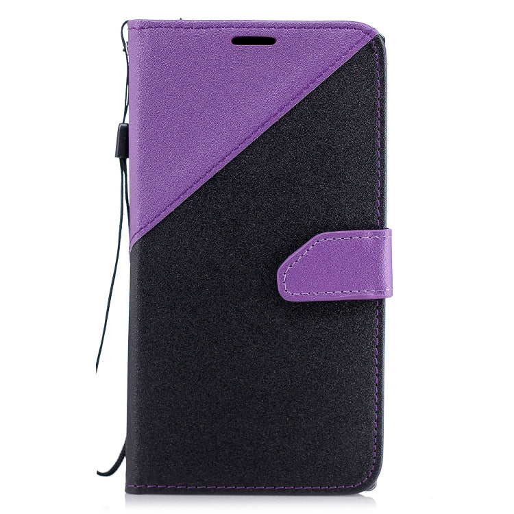 For Sony Xperia L2 Matching Color Frosted Texture Horizontal Flip PU Leather Case with Holder & Card Slots & Lanyard