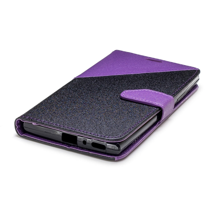 For Sony Xperia L2 Matching Color Frosted Texture Horizontal Flip PU Leather Case with Holder & Card Slots & Lanyard