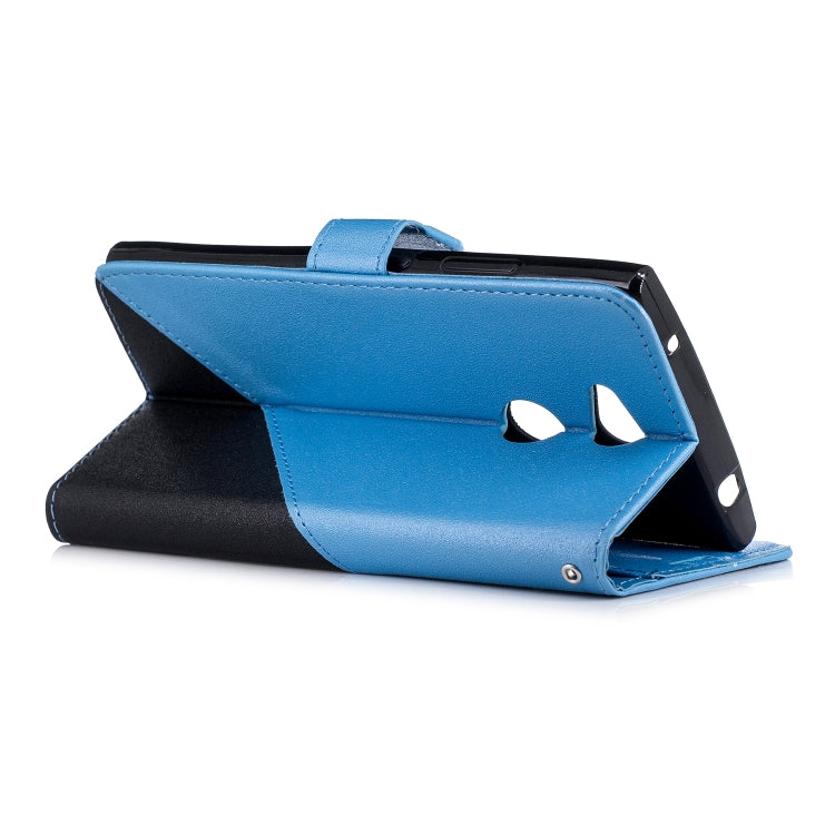 For Sony Xperia L2 Matching Color Frosted Texture Horizontal Flip PU Leather Case with Holder & Card Slots & Lanyard
