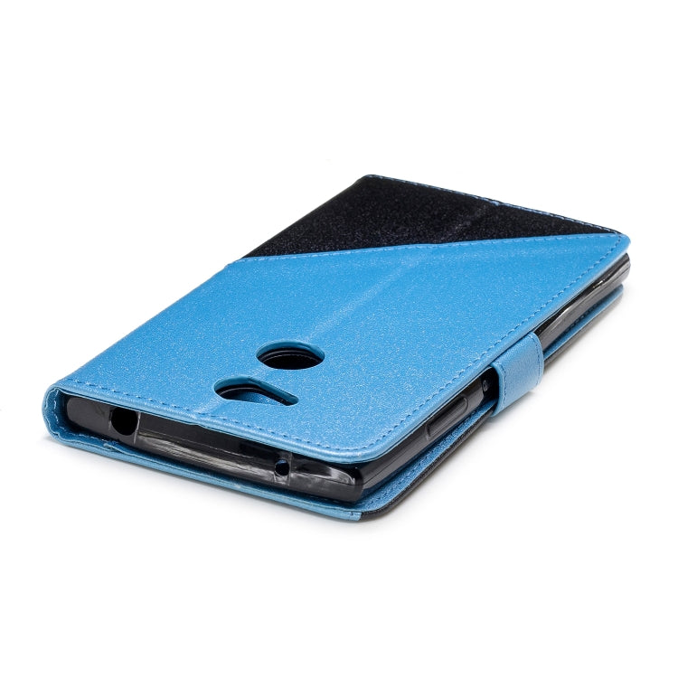 For Sony Xperia L2 Matching Color Frosted Texture Horizontal Flip PU Leather Case with Holder & Card Slots & Lanyard