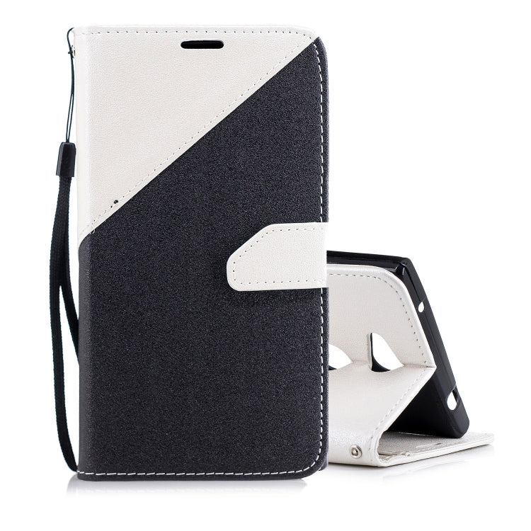 For Sony Xperia L2 Matching Color Frosted Texture Horizontal Flip PU Leather Case with Holder & Card Slots & Lanyard