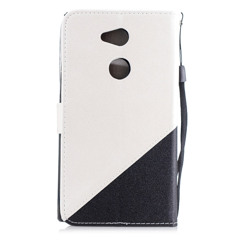 For Sony Xperia L2 Matching Color Frosted Texture Horizontal Flip PU Leather Case with Holder & Card Slots & Lanyard