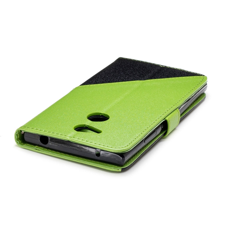 For Sony Xperia L2 Matching Color Frosted Texture Horizontal Flip PU Leather Case with Holder & Card Slots & Lanyard