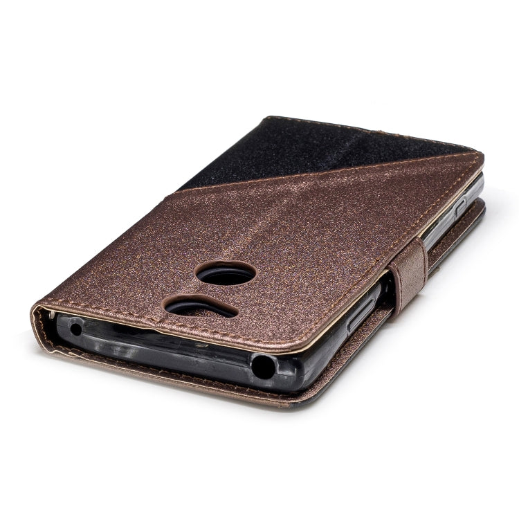 For Sony Xperia XA2 Matching Color Frosted Texture Horizontal Flip PU Leather Case with Holder & Card Slots & Lanyard