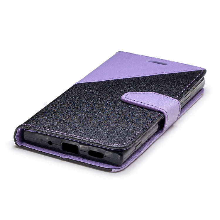 For Sony Xperia XA2 Matching Color Frosted Texture Horizontal Flip PU Leather Case with Holder & Card Slots & Lanyard